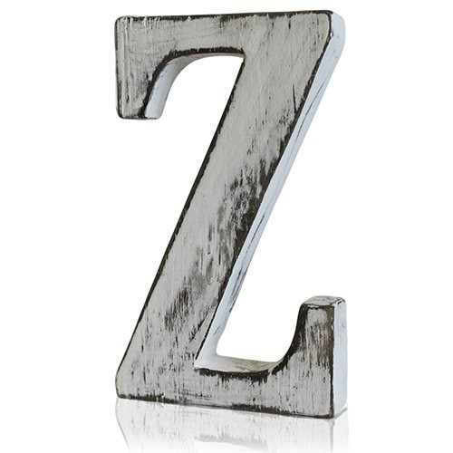 Shabby Chic Letters - Vintage Style Wall Art Decoration Letter Z