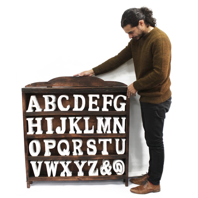 Shabby Chic Wooden Letter Kit - Decorate & Personalize Home Interiors
