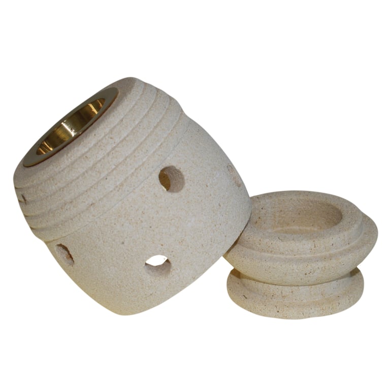 Classic Stone Oil Burner - Traditional Antique Oil Lamp Design