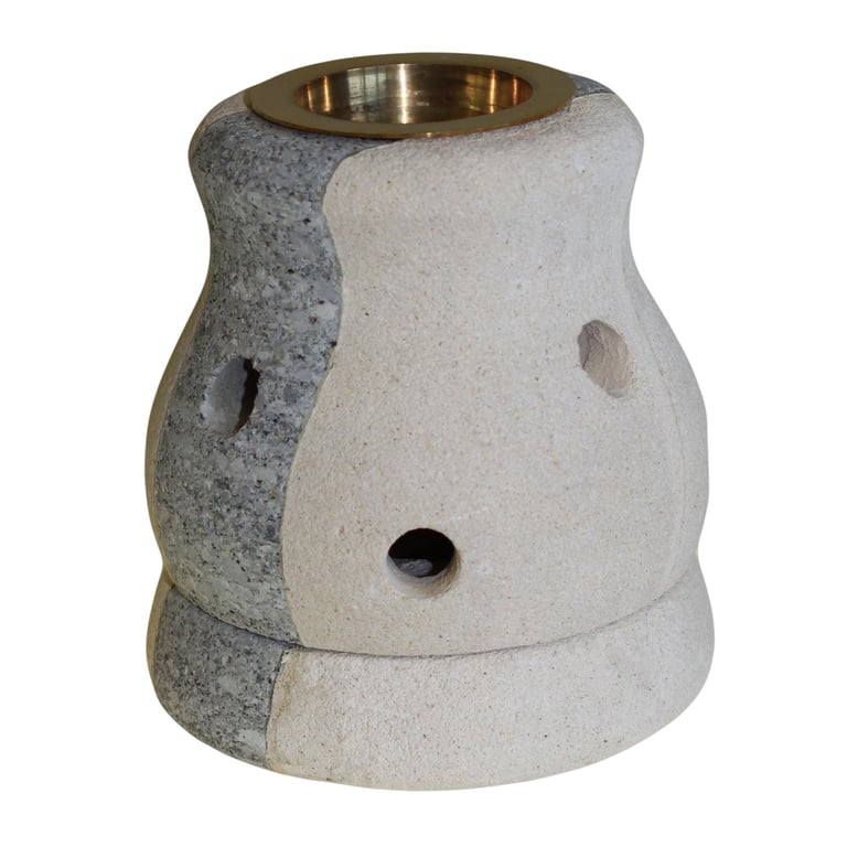 Oil Burner Combo Shaped - Stone Design - Premium Quality