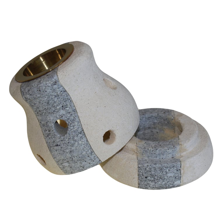 Oil Burner Combo Shaped - Stone Design - Premium Quality