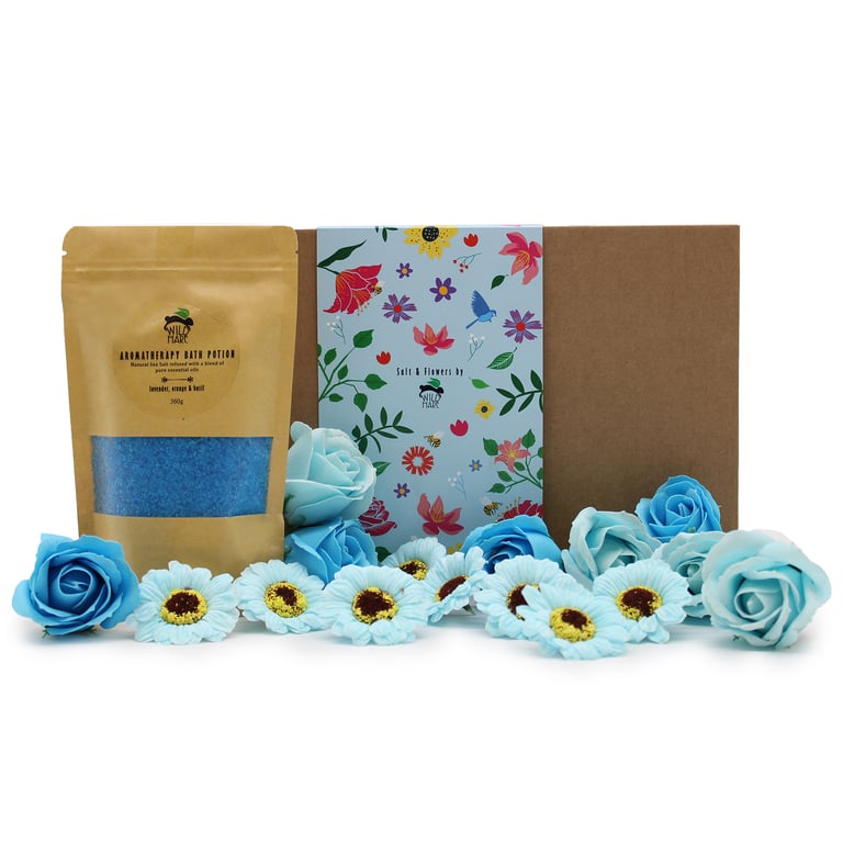Bath Salt & Flower Blend - Relaxation by Wild Hare Total Unwind