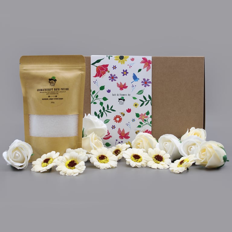 Natural Cold & Flu Relief Salt Soak Set - Premium Quality