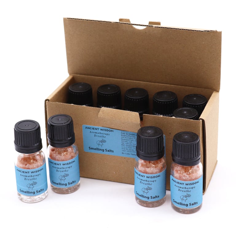Breathe Aromatherapy Smelling Salt - Promotes Relaxation and Stress Relief with Essential Oil Inhaler for Home Fragrance