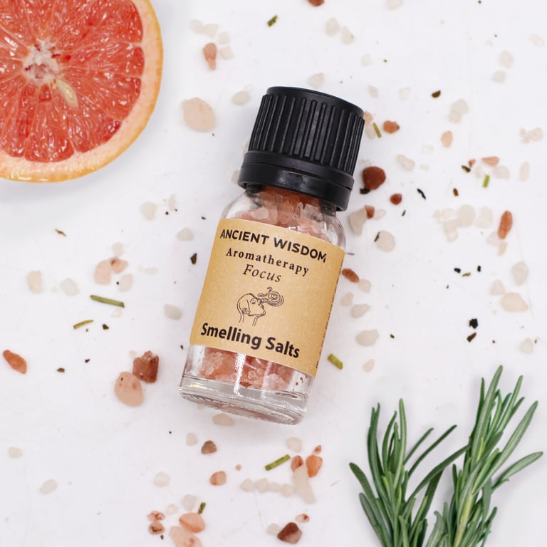 Focus Aromatherapy Smelling Salt - Natural Alertness Aid & Mental Clarity Enhancer