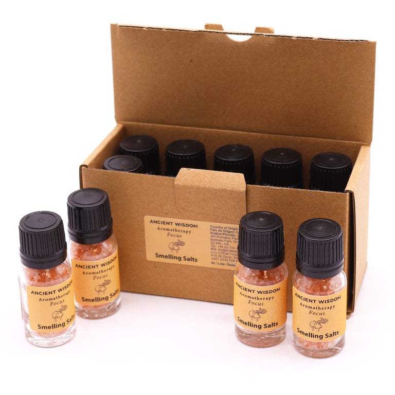 Focus Aromatherapy Smelling Salt - Natural Alertness Aid & Mental Clarity Enhancer