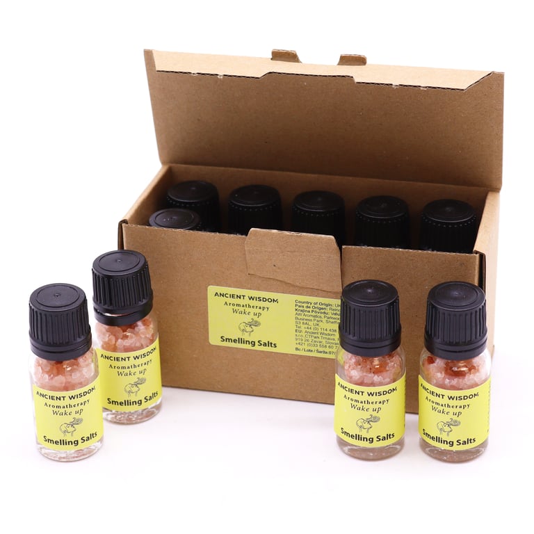 Wake Up Aromatherapy Smelling Salt - Energizing Essential Oil Boost for Morning Alertness and Focus