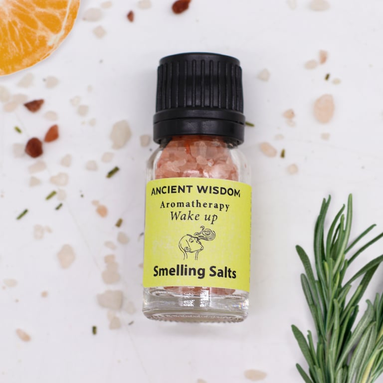 Wake Up Aromatherapy Smelling Salt - Energizing Essential Oil Boost for Morning Alertness and Focus