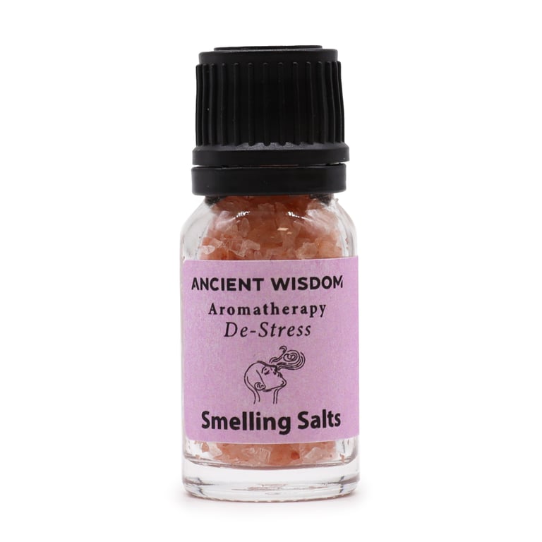 De-Stress Aromatherapy Smelling Salt - Home Spa Kit for Relaxation and Stress Relief