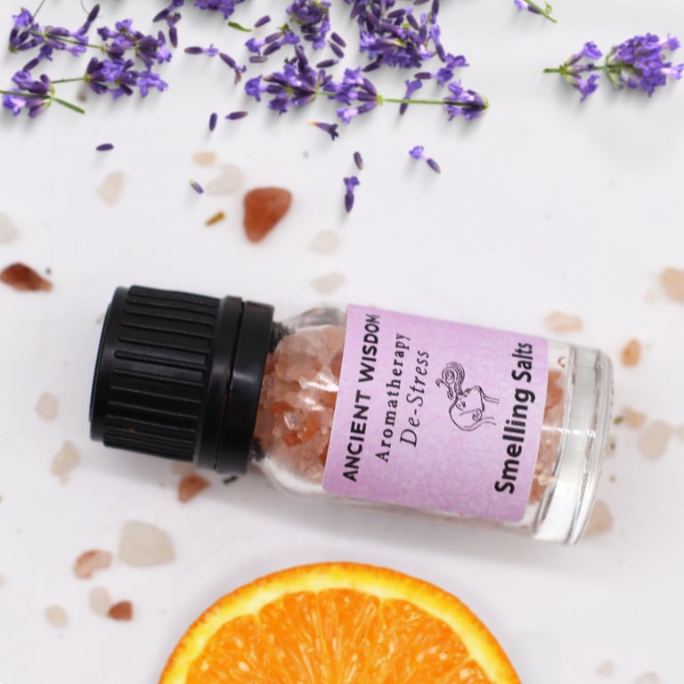 De-Stress Aromatherapy Smelling Salt - Home Spa Kit for Relaxation and Stress Relief