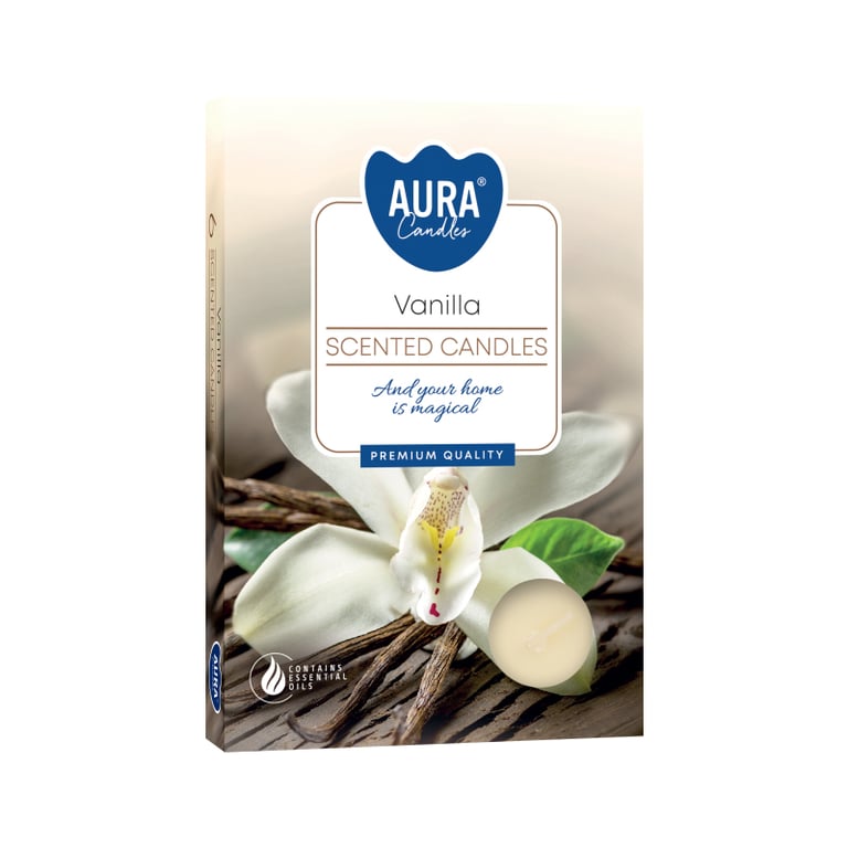 Vanilla Scented Tealights - 6 Pack Home Fragrance Candle Set