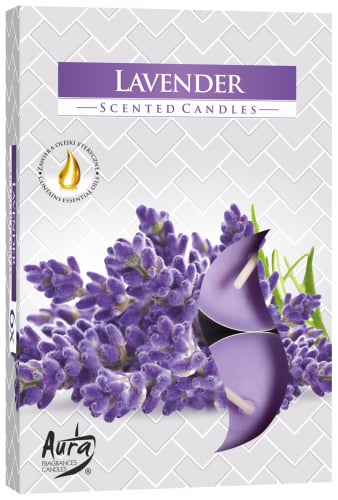 Lavender Scented Tealight Set - 6 Piece Home Fragrance Candle Collection