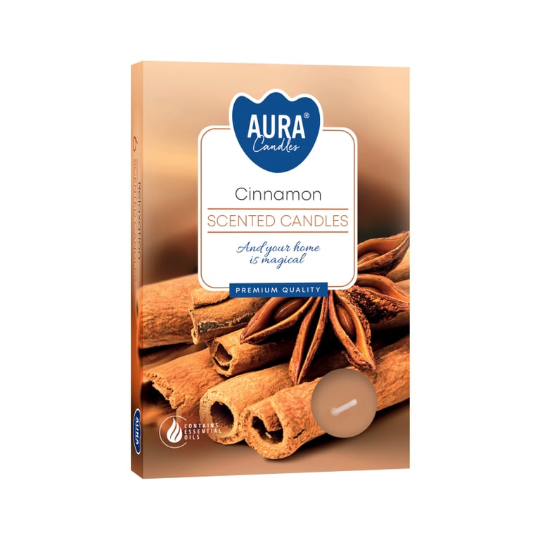 Cinnamon Scented Tealights - Set of 6 Home Fragrance Candles