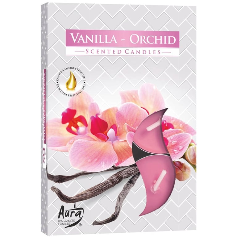Vanilla Orchid Scented Tealights - 6 Pack Ambient Home Fragrance