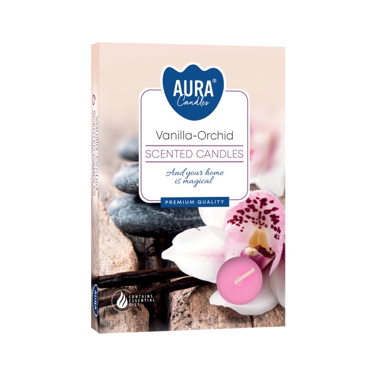 Vanilla Orchid Scented Tealights - 6 Pack Ambient Home Fragrance
