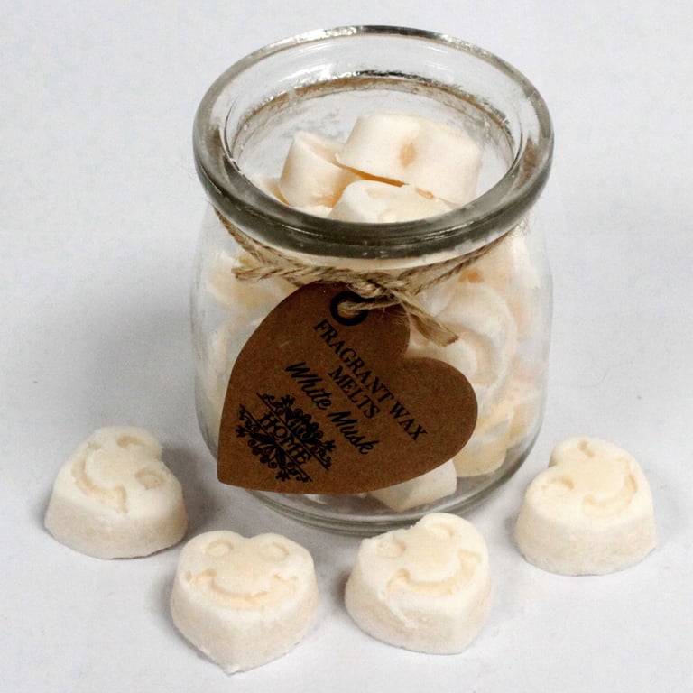 Soywax Melts Jar - White Musk Fragrance Diffuser for Home Decor