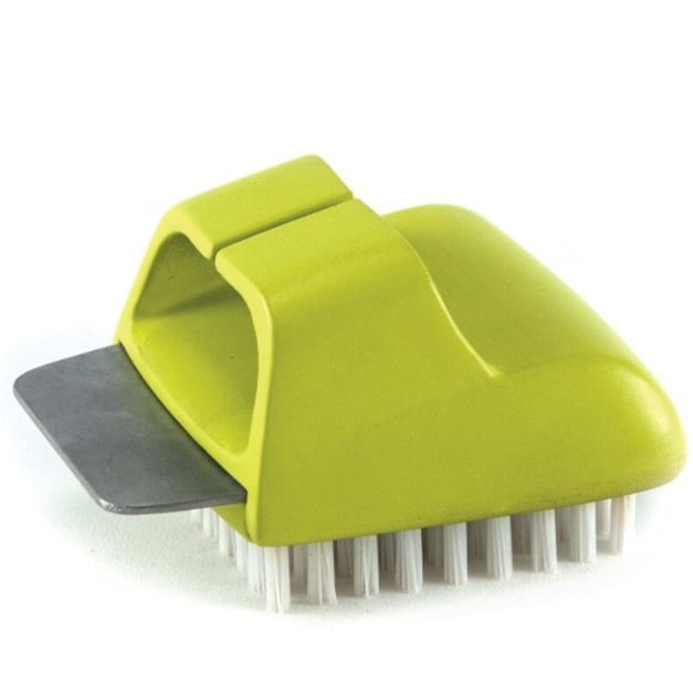 Himalayan Salt Block Cleaning Brush - Natural Food-Safe Scrubber Tool