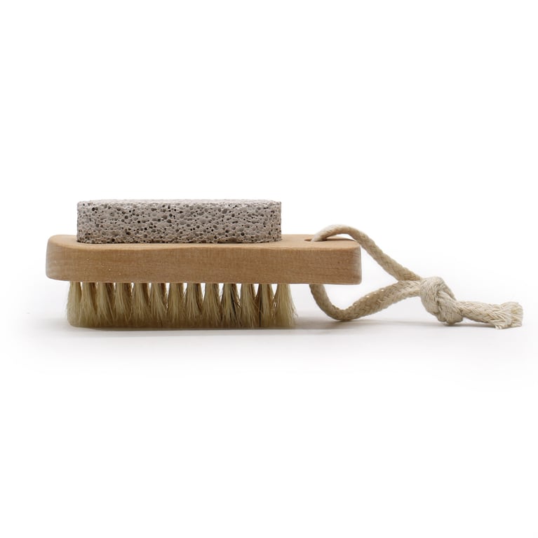 Scrub & Scrape Brush and Stone - Effective Home Cleaning Tool with Non-Slip Scrubbing Pad