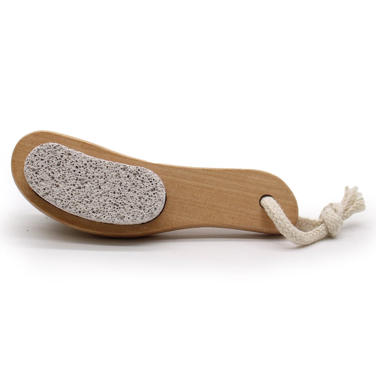 Pumice Backed Exfoliating Brush for Home Grooming and Skin Care
