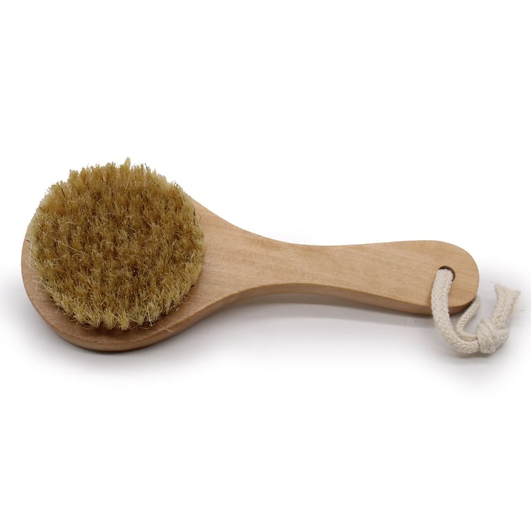 Natural Gentle Short Handle Body Scrub for Exfoliating Skin Care