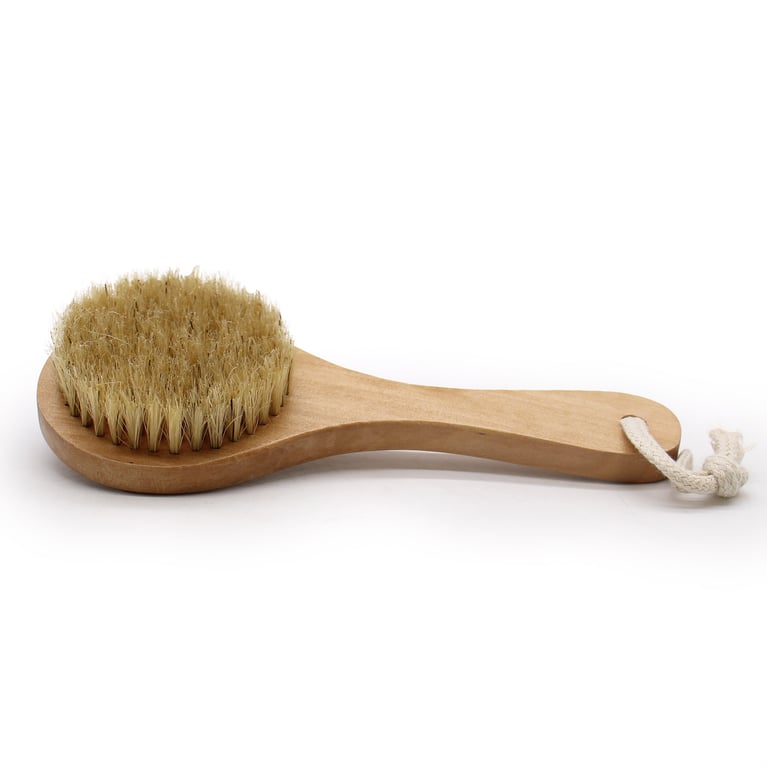 Natural Gentle Short Handle Body Scrub for Exfoliating Skin Care