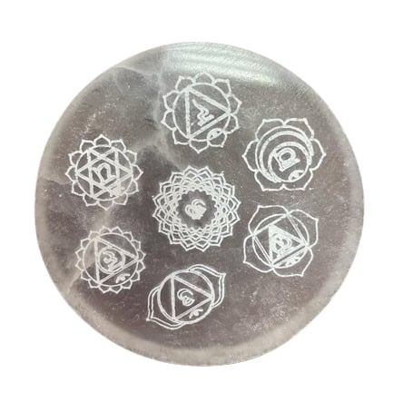 Small Chakra Crystal Charging Plate 8cm - Balance Your Energy