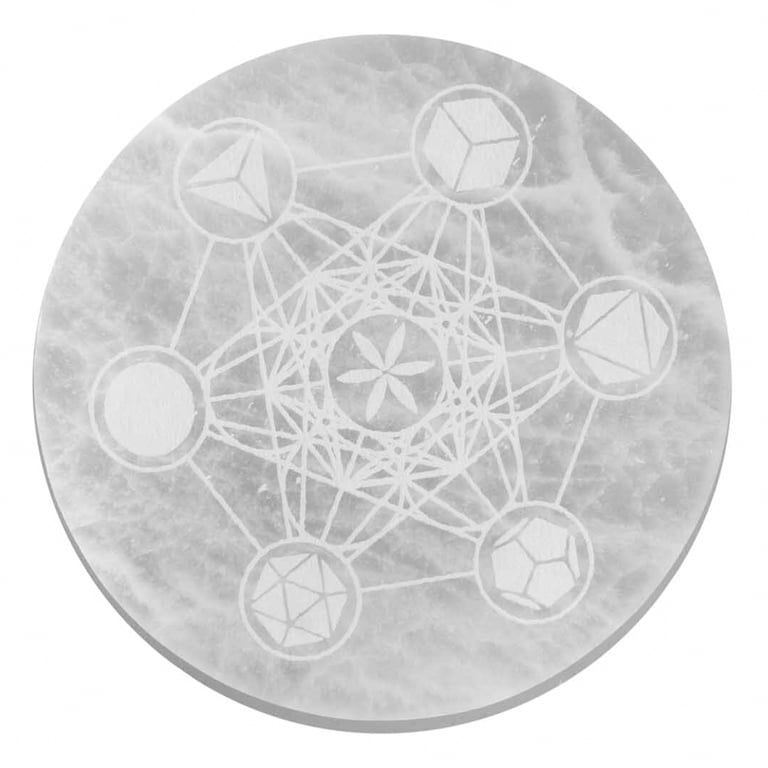 18cm Large Charging Plate (Sacred Geometry) - Universal Compatibility