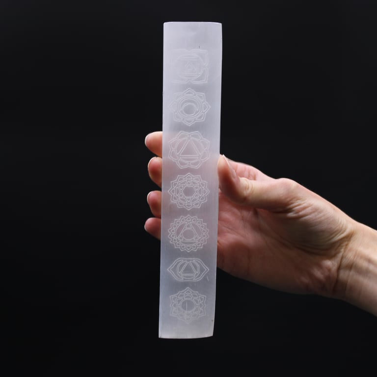 Chakra Flat Bar Magnetic Charging Plate 20cm Crystal Charger
