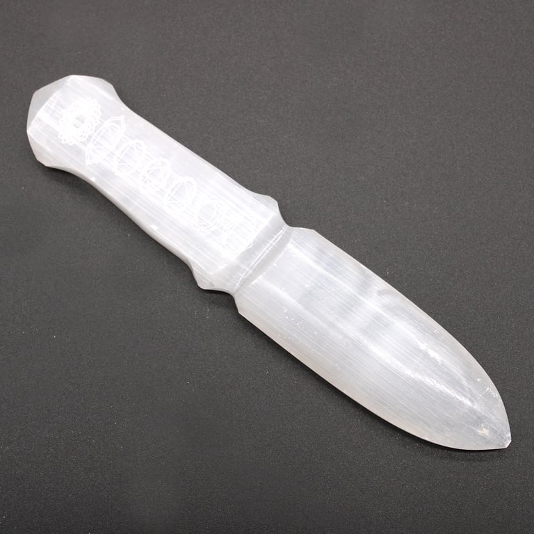 Chakra Crystal Selenite Ritual Knife - Healing Energy by Brand/Model