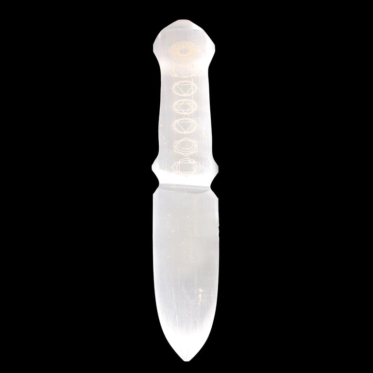 Chakra Crystal Selenite Ritual Knife - Healing Energy by Brand/Model