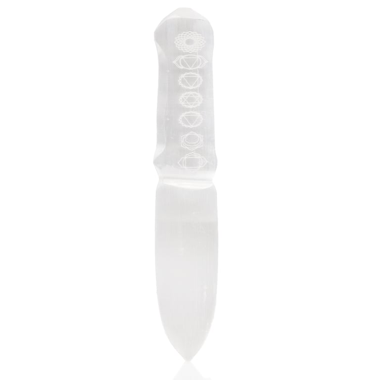 Chakra Crystal Selenite Ritual Knife - Healing Energy by Brand/Model