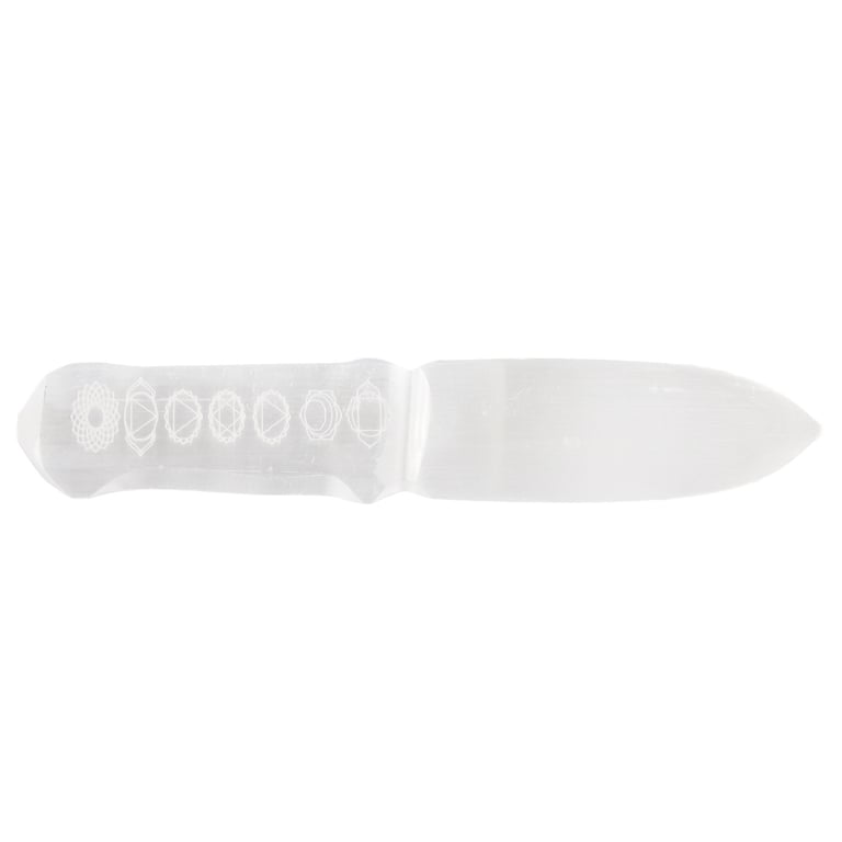 Chakra Crystal Selenite Ritual Knife - Healing Energy by Brand/Model
