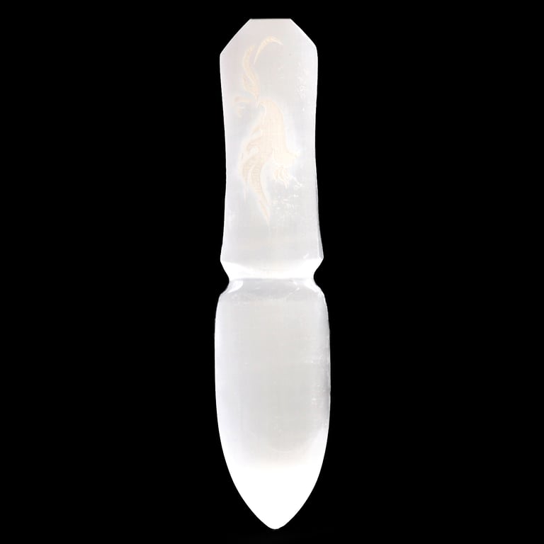 Crystal Healing Knife - Selenite, Past Release Tool