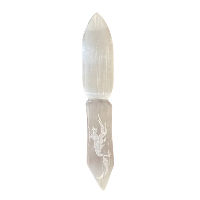 Crystal Healing Knife - Selenite, Past Release Tool