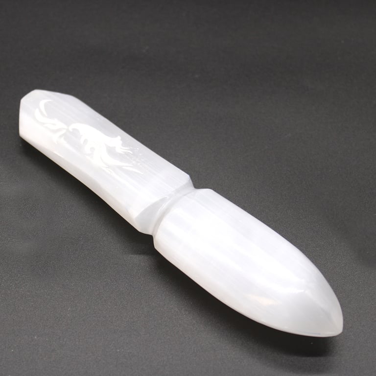 Crystal Healing Knife - Selenite, Past Release Tool