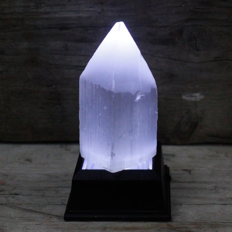 Selenite Pencil Point Tower - 10cm Crystal Formation