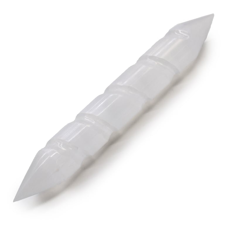 Selenite Spiral Wands - Crystal Healing Tools for Home Decor and Meditation
