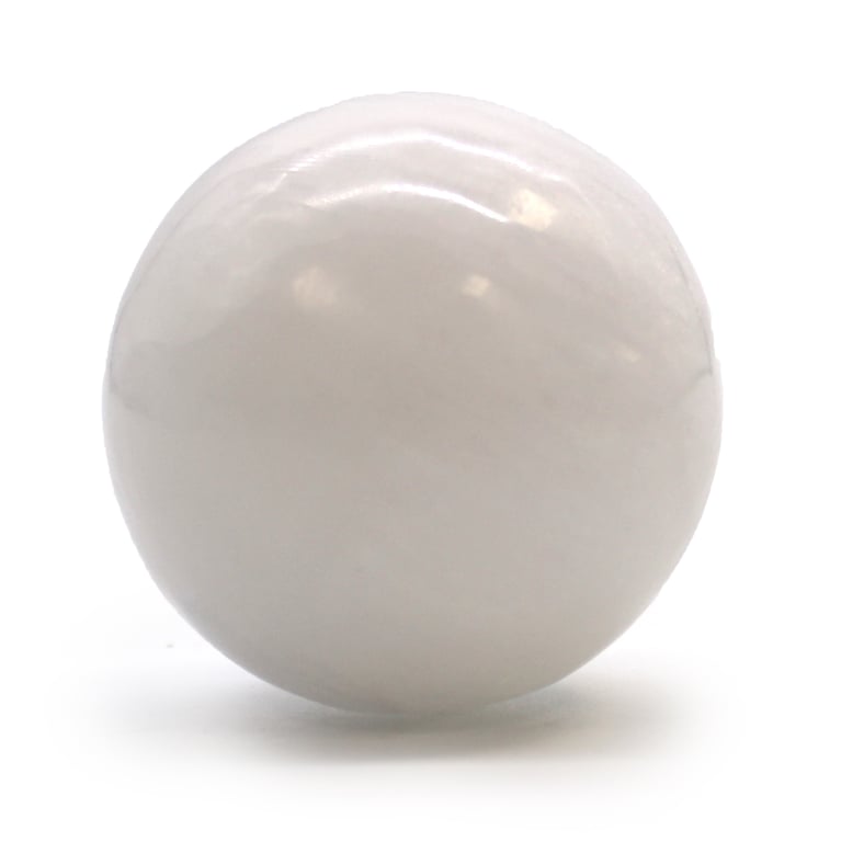 Selenite Crystal Sphere - 5-6cm Metaphysical Healing Stone for Meditation and Energy Balancing