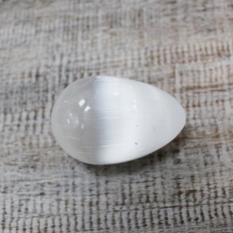 Selenite Egg - Small Metaphysical Healing Crystal - 5-6cm Size