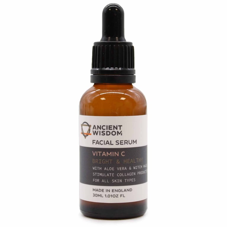 Vitamin C Brightening and Anti-Aging Skincare Serum with Collagen Boosting Properties