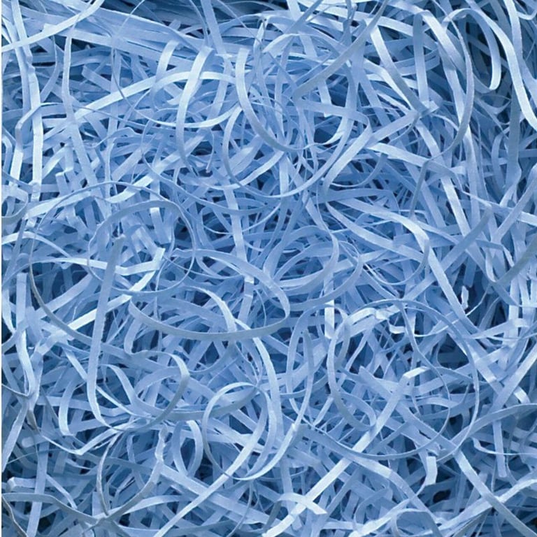 Very Fine Shredded Paper - Sky Blue - 0.5KG Office Supply Document Shredding Paper