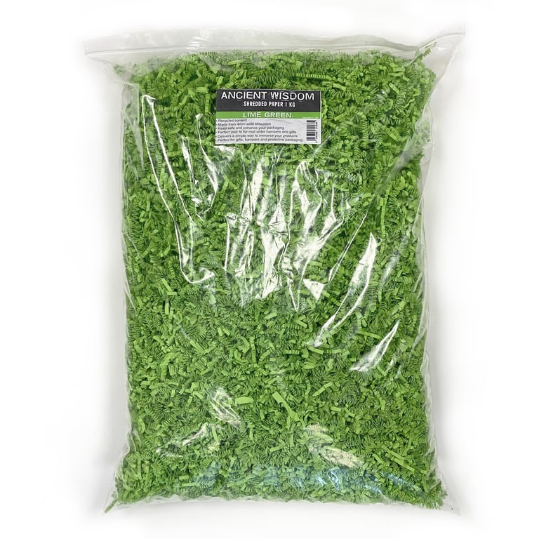 1KG Shredded Paper - Lime Green (Eco-friendly, SizzlePak)