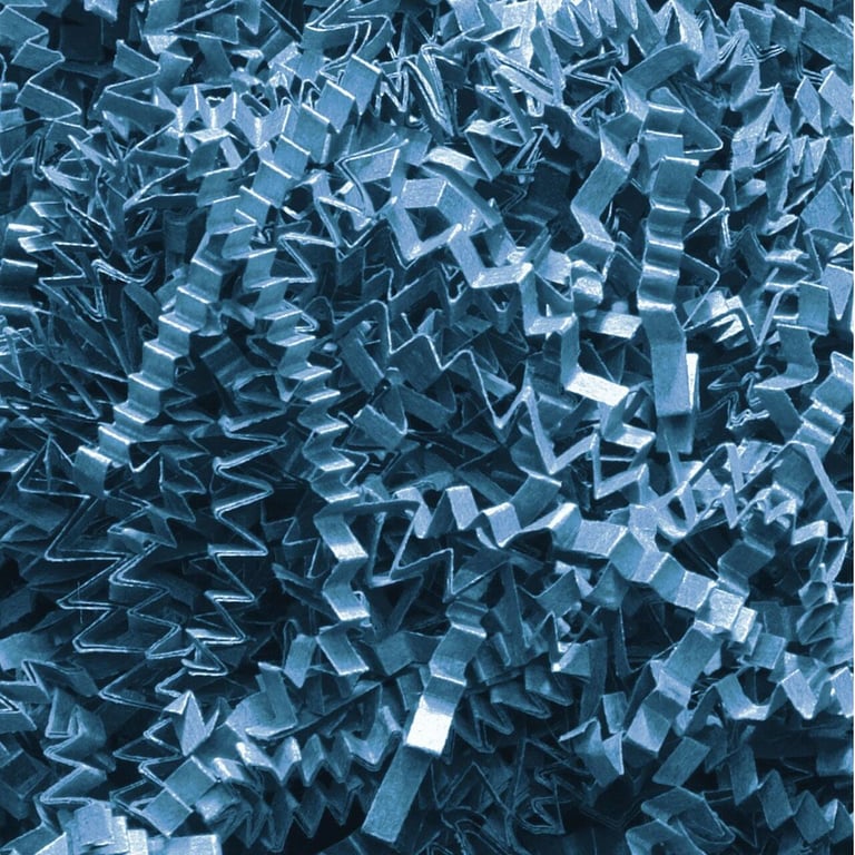 1KG Shredded Paper (Blue) - Confidential Document Protection - SizzlePak