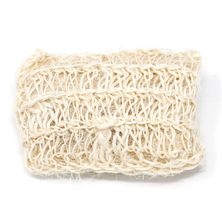 Sisal Sponge and Scrub - Soft Exfoliating Cushion for Gentle Home Cleaning and Kitchen Maintenance
