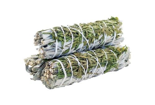 White Sage & Ruda Smudge Stick 10cm - Spiritual Purification Tool for Cleansing and Protection