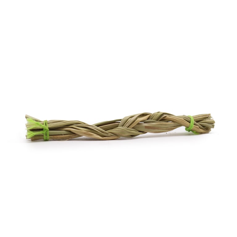 Sweetgrass Smudge Stick - Natural 10cm Braid for Purification and Protection