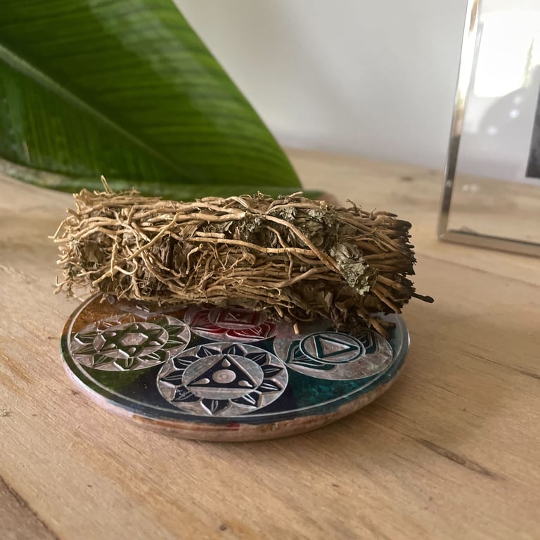 Soapstone 7 Chakra Incense Cone Holder - 10cm Durable and Harmonious Design