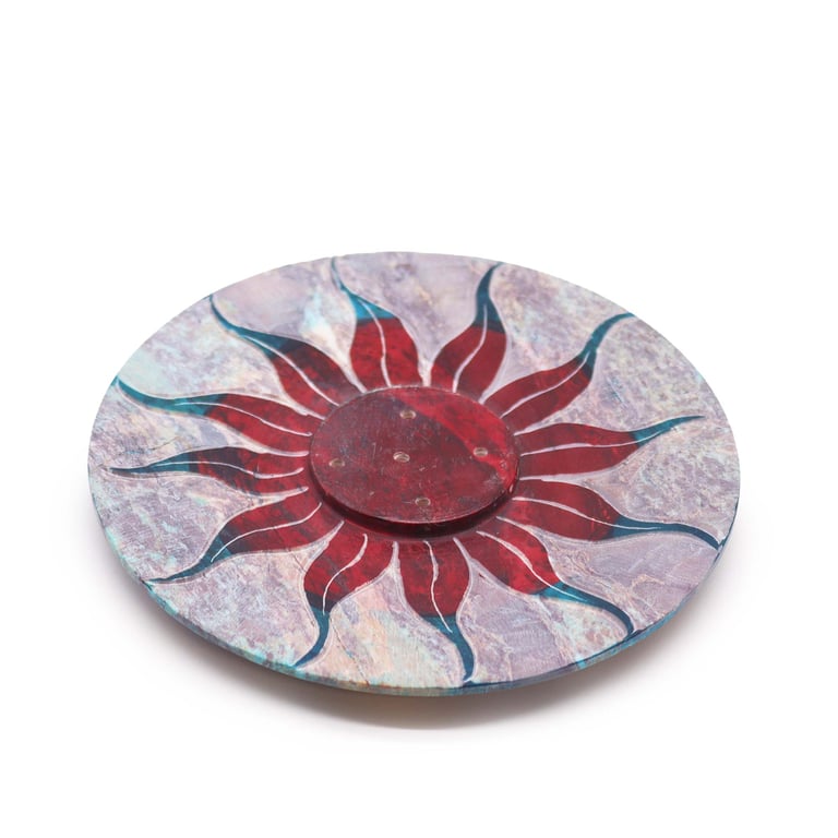 Soapstone Disc Incense Holder - Natural Meditation Companion