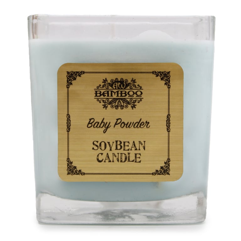 Soybean Jar Candle - Baby Powder Scented Home Fragrance