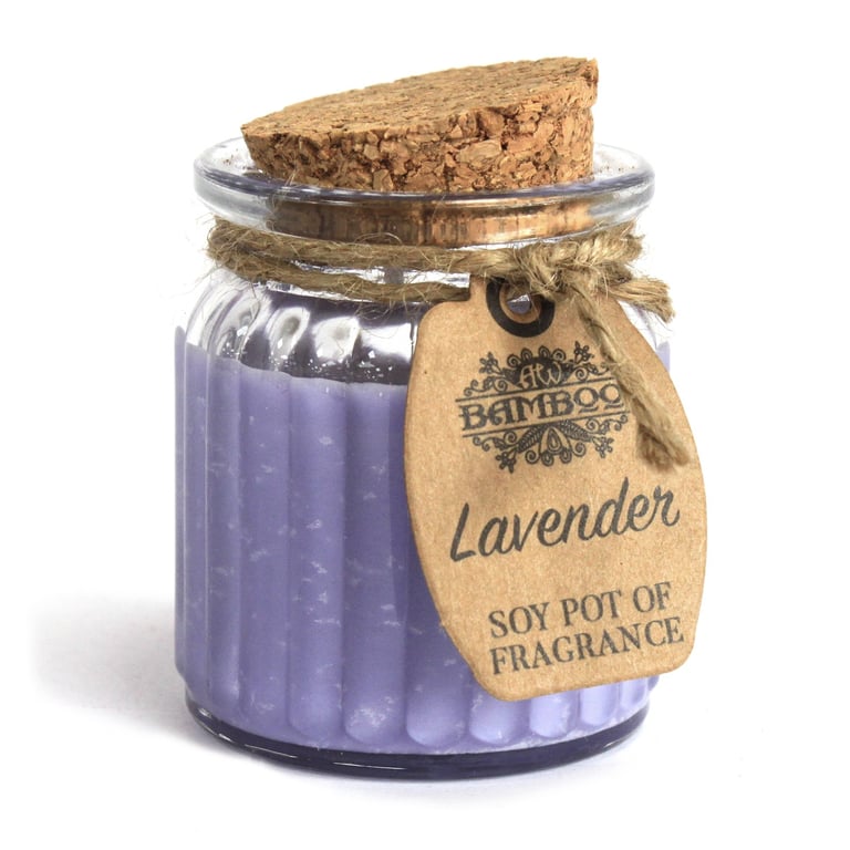 Lavender Soy Pot of Fragrance Candles - Natural Relaxing Home Scented Candle